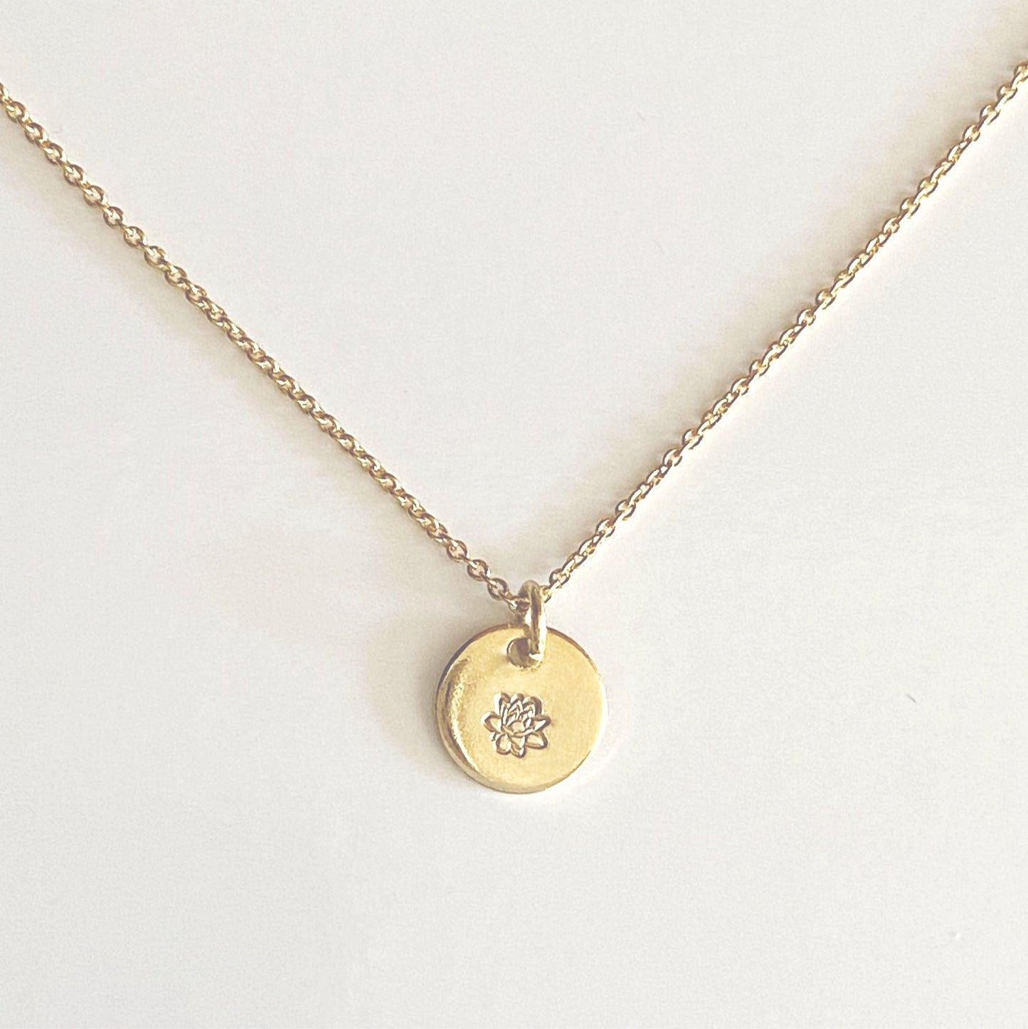 July - Lotus Birth Flower Necklace