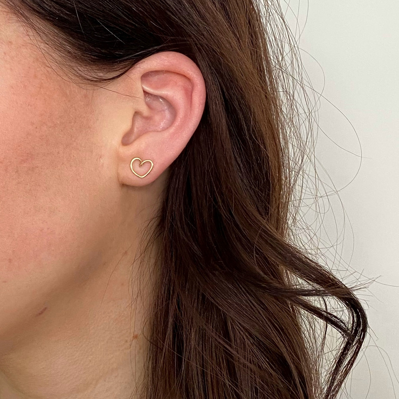 Heart Post Earrings | Hand-Formed Heart Earrings
