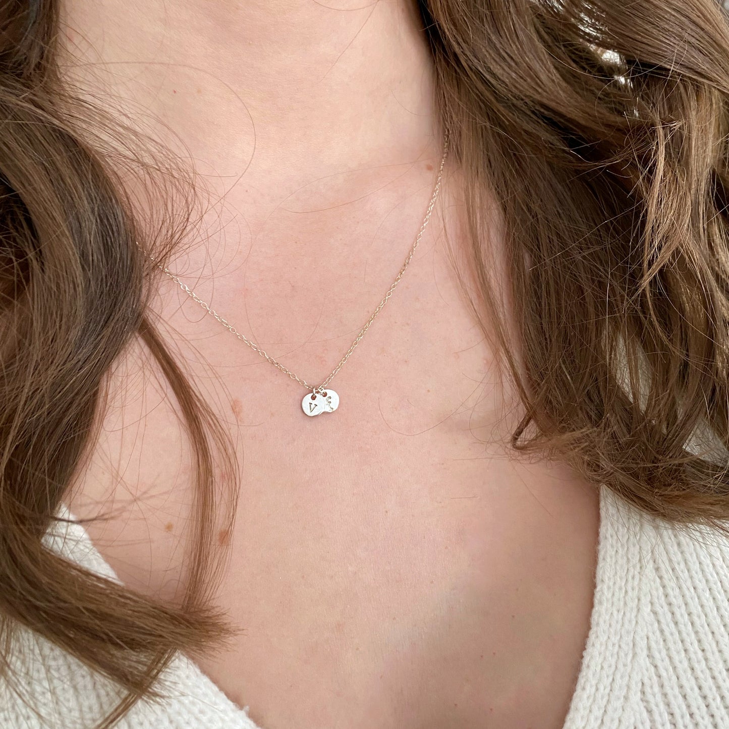 Tiny Initial Necklace
