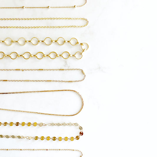 Gold Chain Anklets