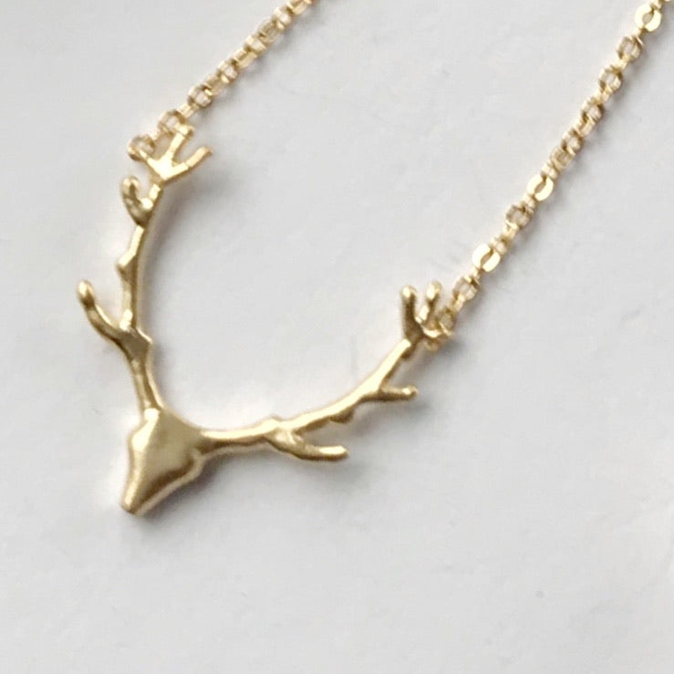 Deer Head Necklace