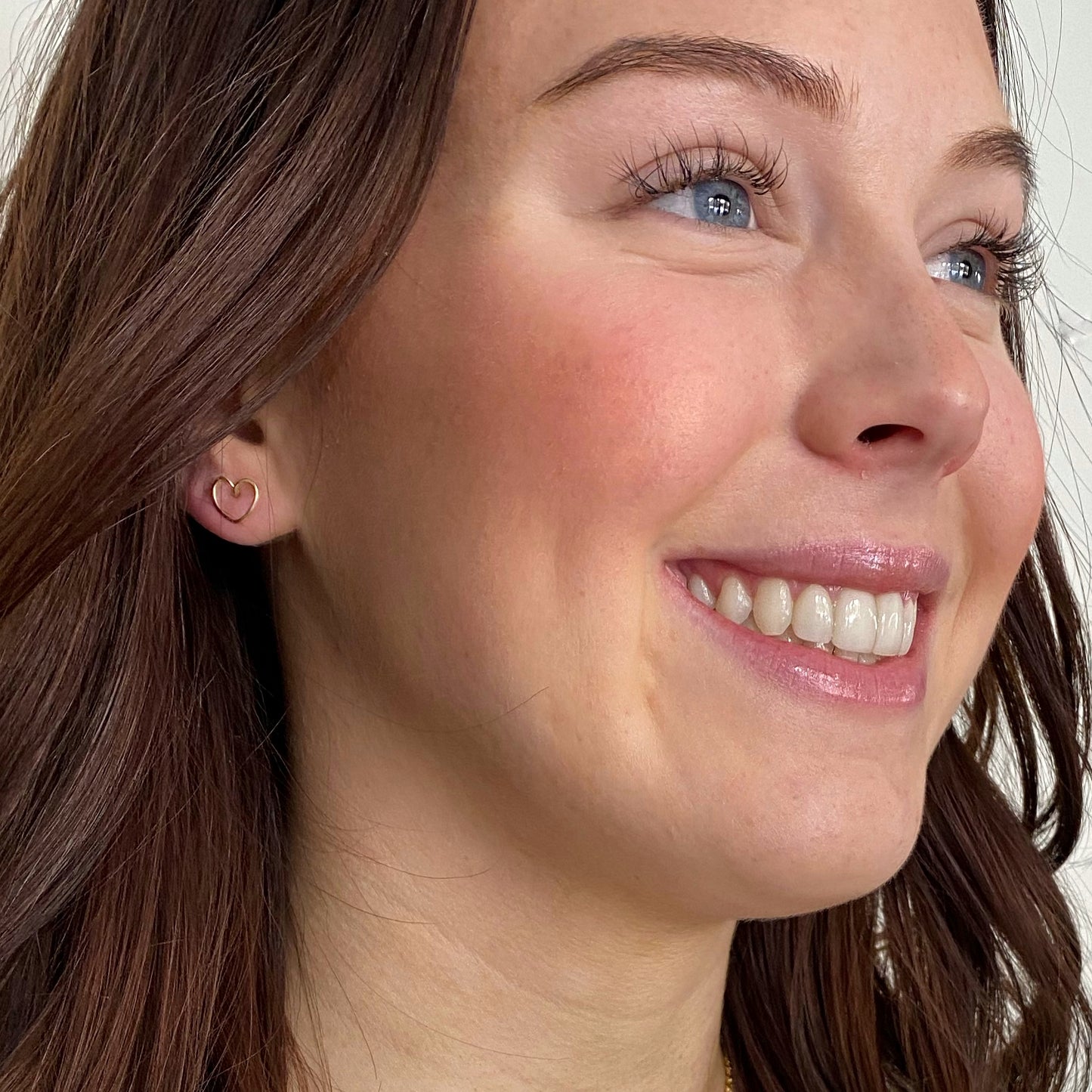 Heart Post Earrings | Hand-Formed Heart Earrings