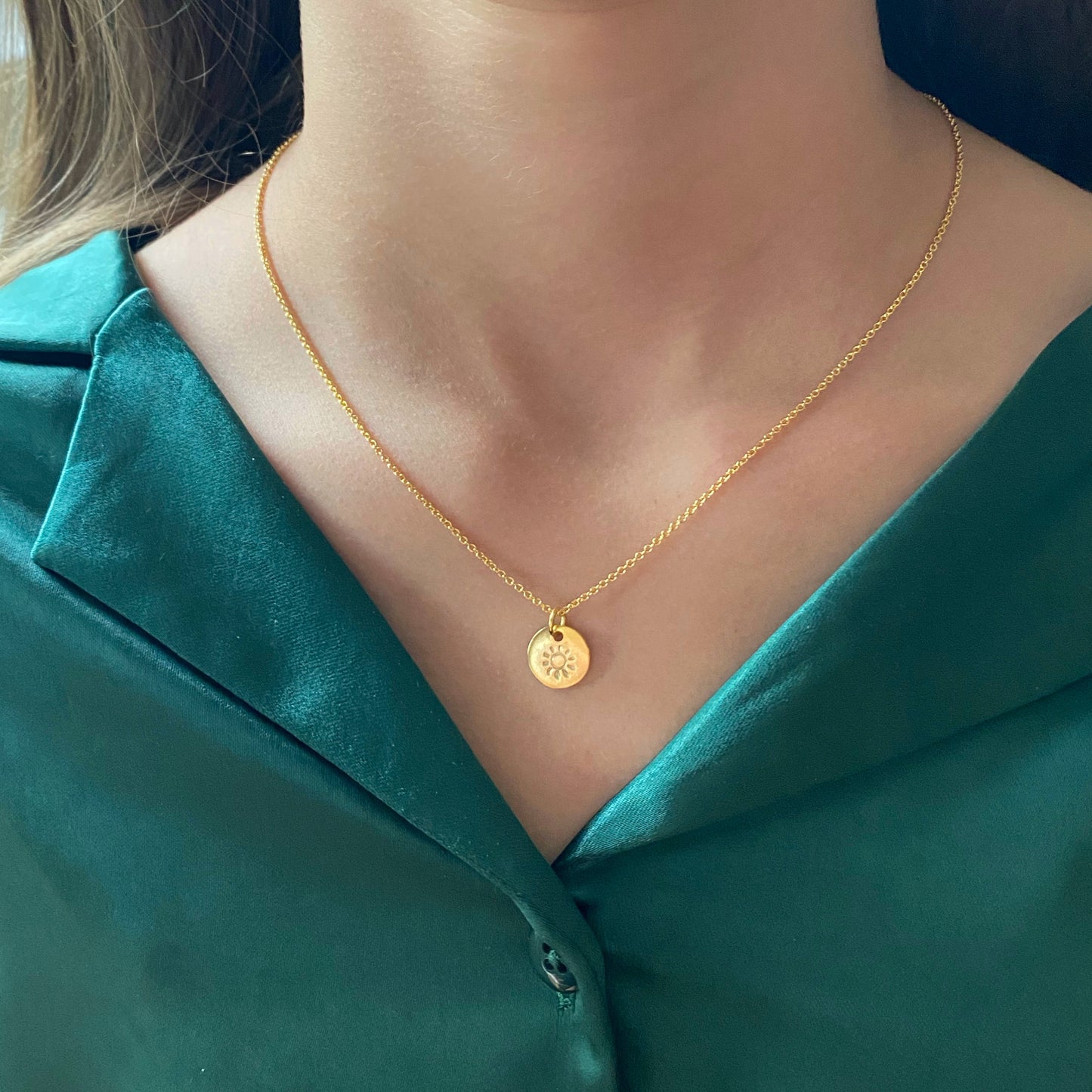 Sunshine Necklace | Dainty Symbolic Pendant Necklace