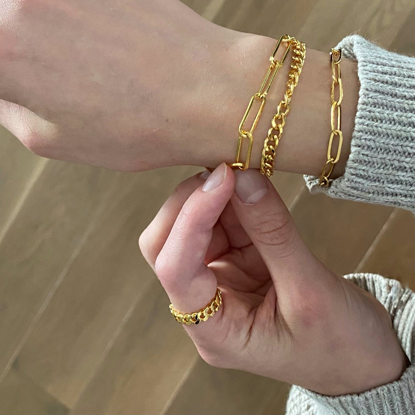 Stevie Bracelet | Paperclip Chain