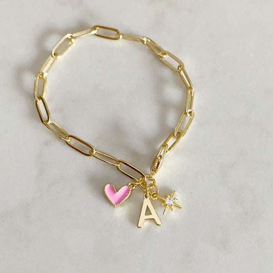 Charmed Stevie Bracelet | Personalized Custom Charm Bracelet