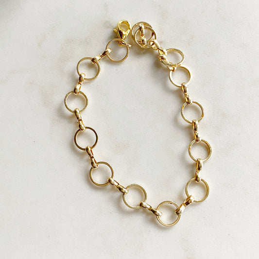Poppy Bracelet | Circle Chain Bracelet