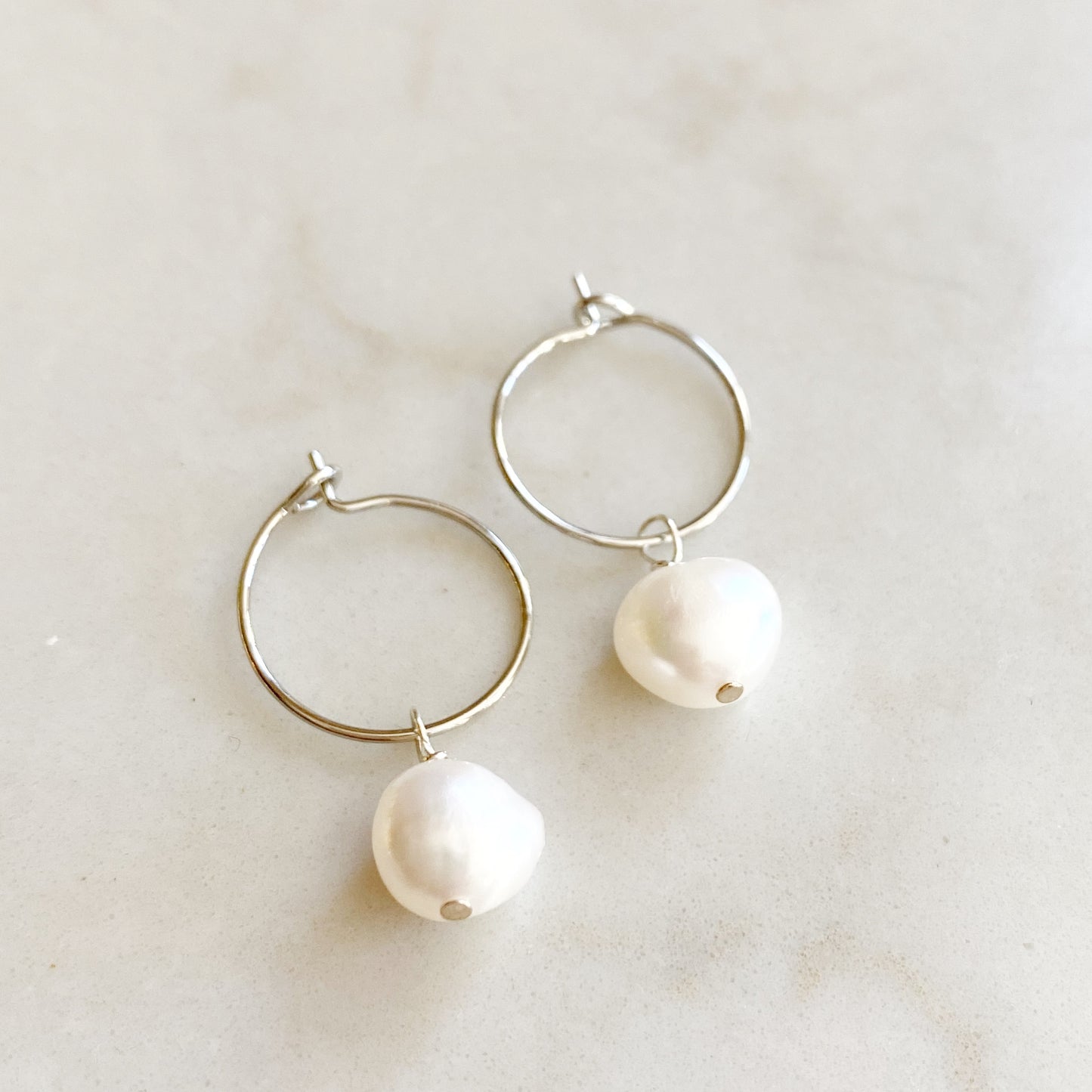 Snowball Pearl Earrings