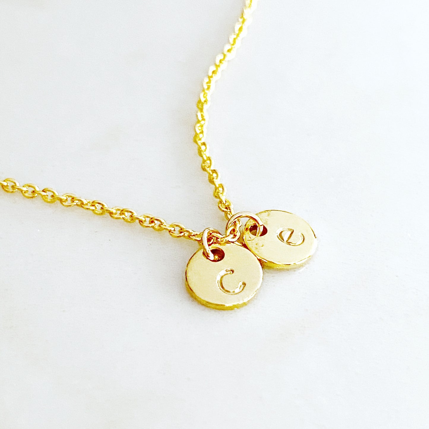 Tiny Initial Necklace