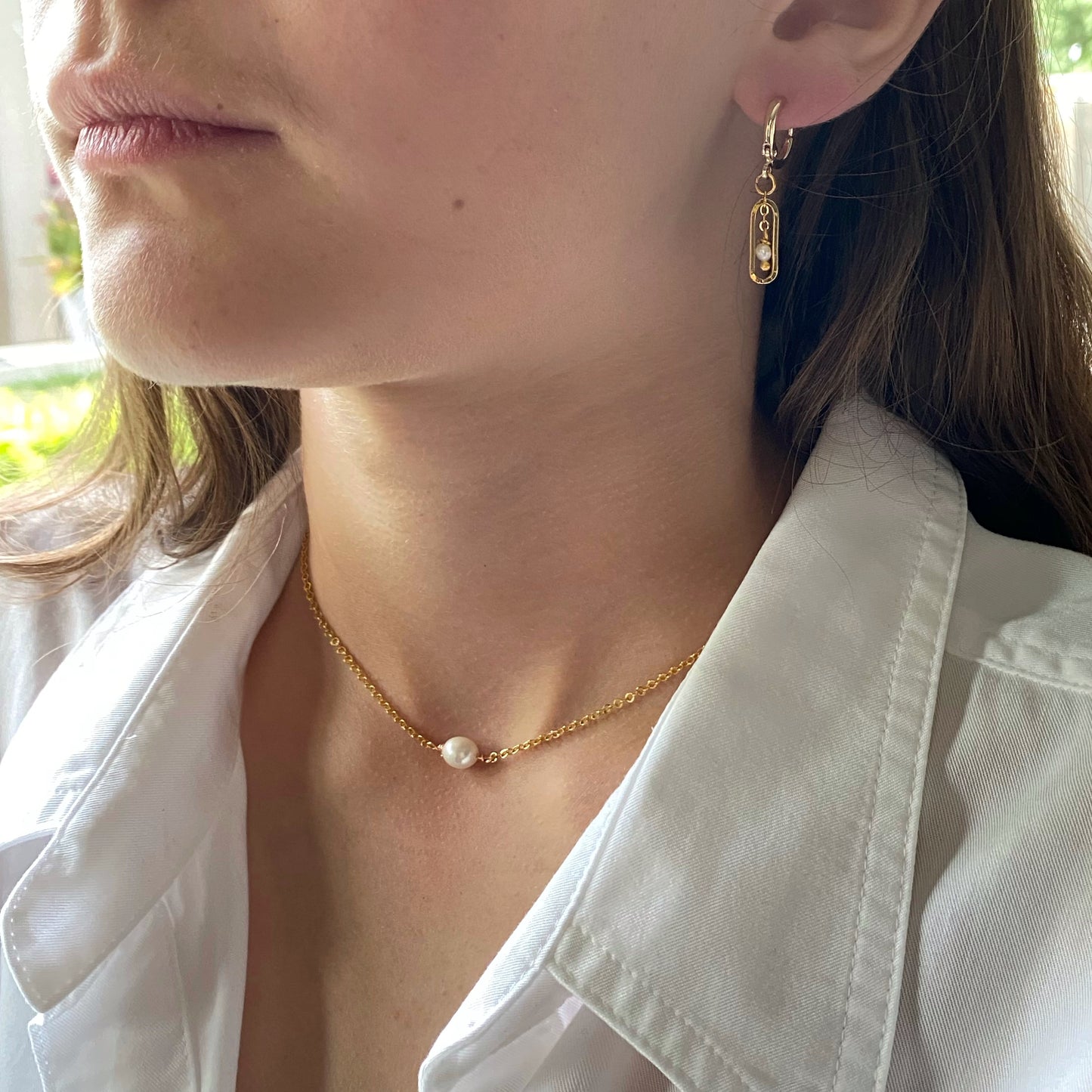 Dainty Pearl Necklace