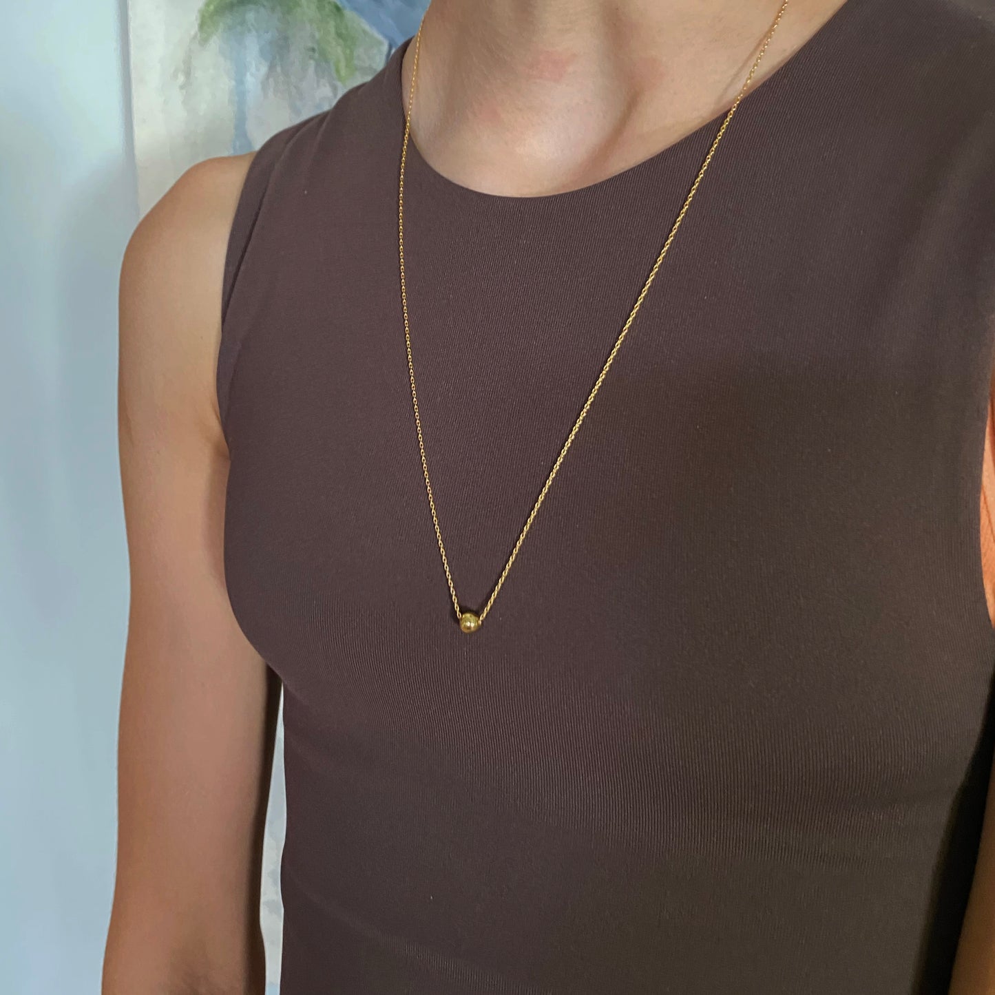 Ginger Lariat/Choker Necklace
