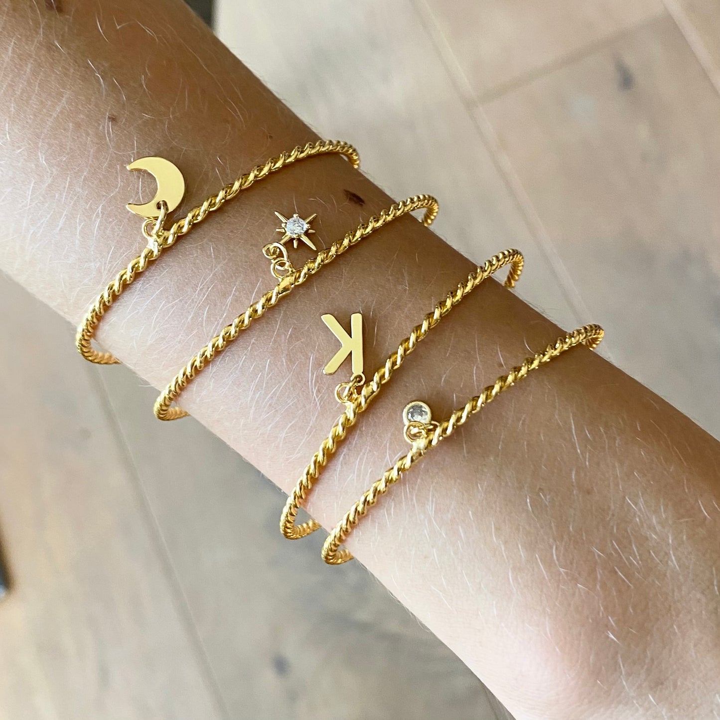 Custom Cuff Bracelet | Personalized Initial or Charm Cuff