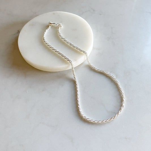 Isla Choker |  Woven Silver Necklace