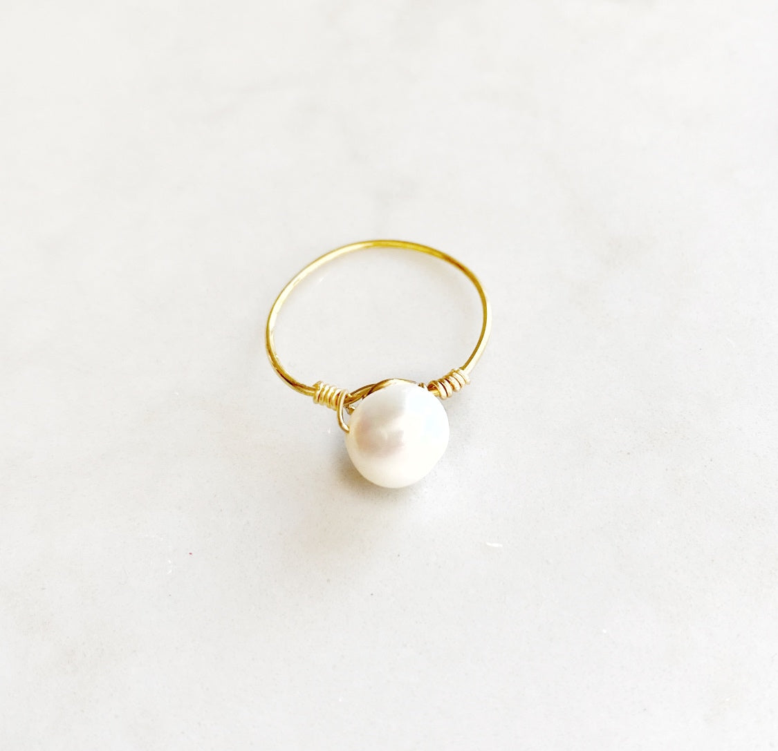 Snowball Pearl Ring