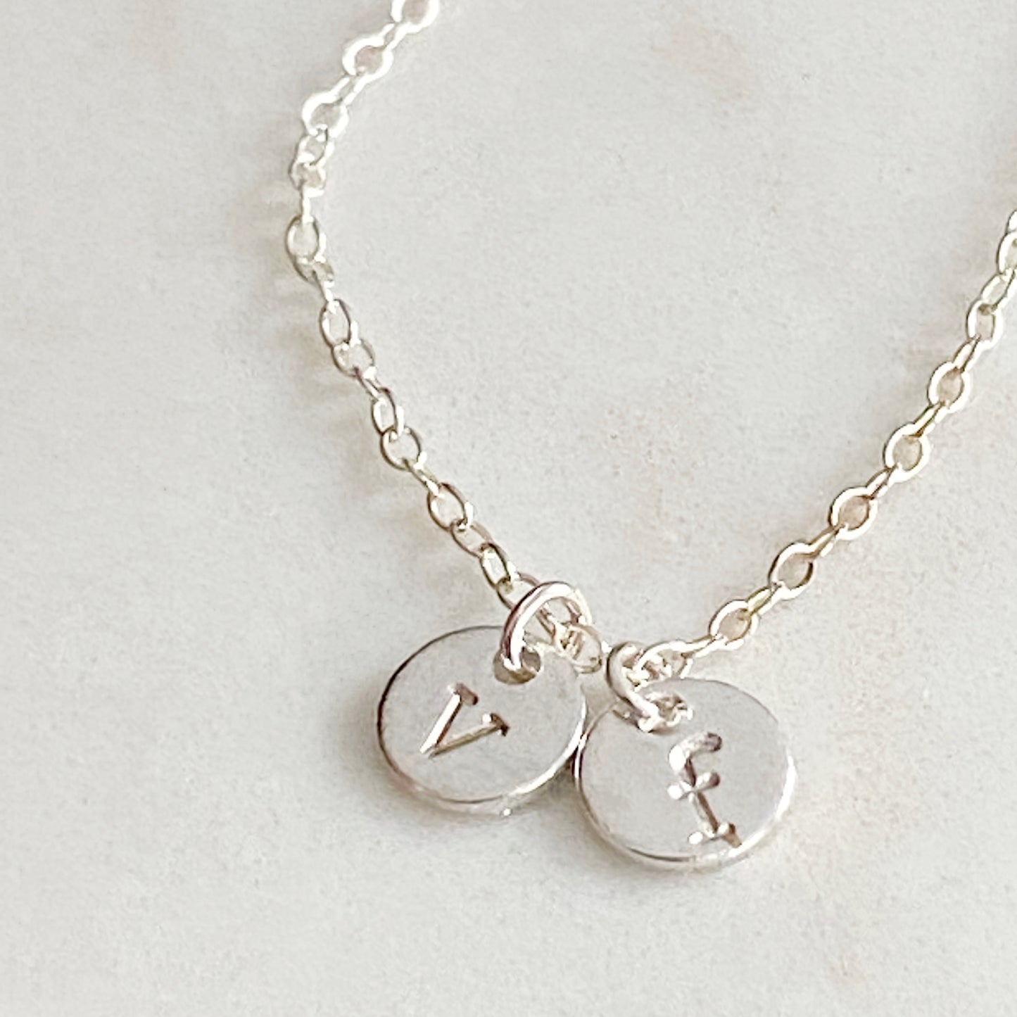 Tiny Initial Necklace