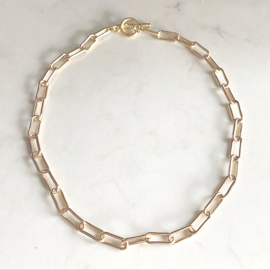 Alexis Necklace | Paperclip Chain