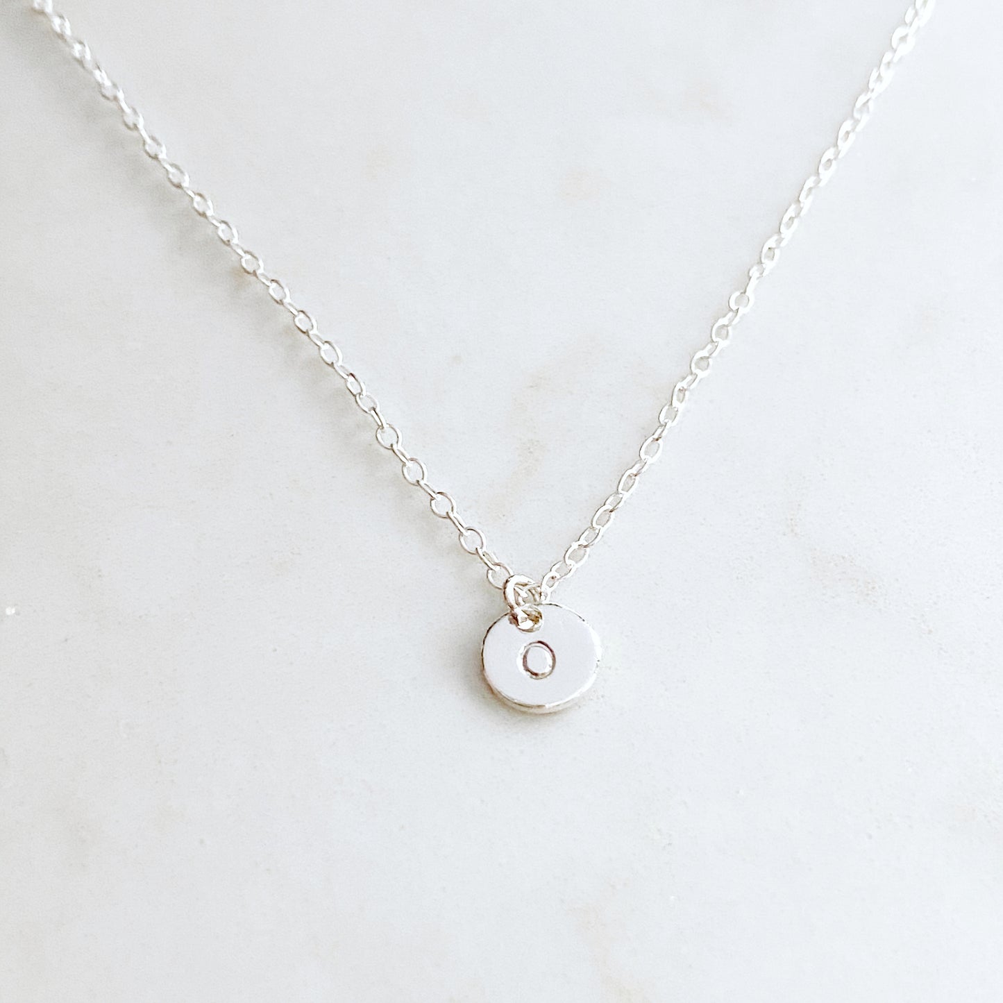 Tiny Initial Necklace