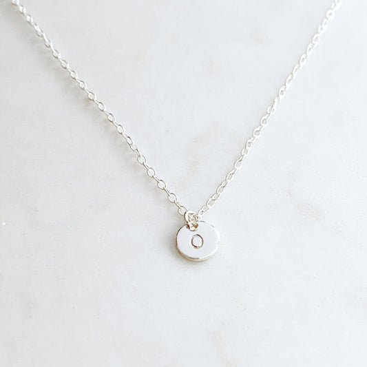 Tiny Initial Necklace