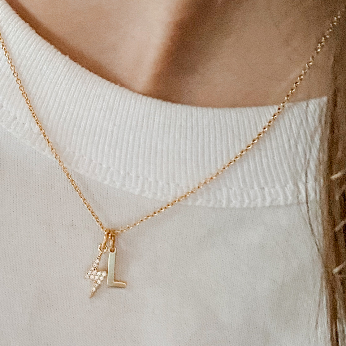 Initial & Charms Necklace