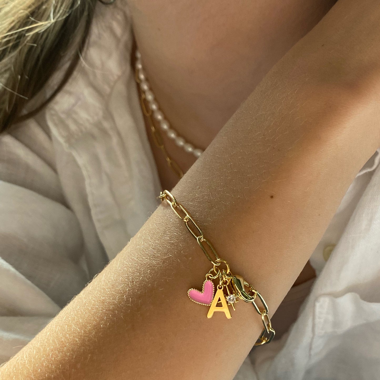 Charmed Stevie Bracelet | Personalized Custom Charm Bracelet