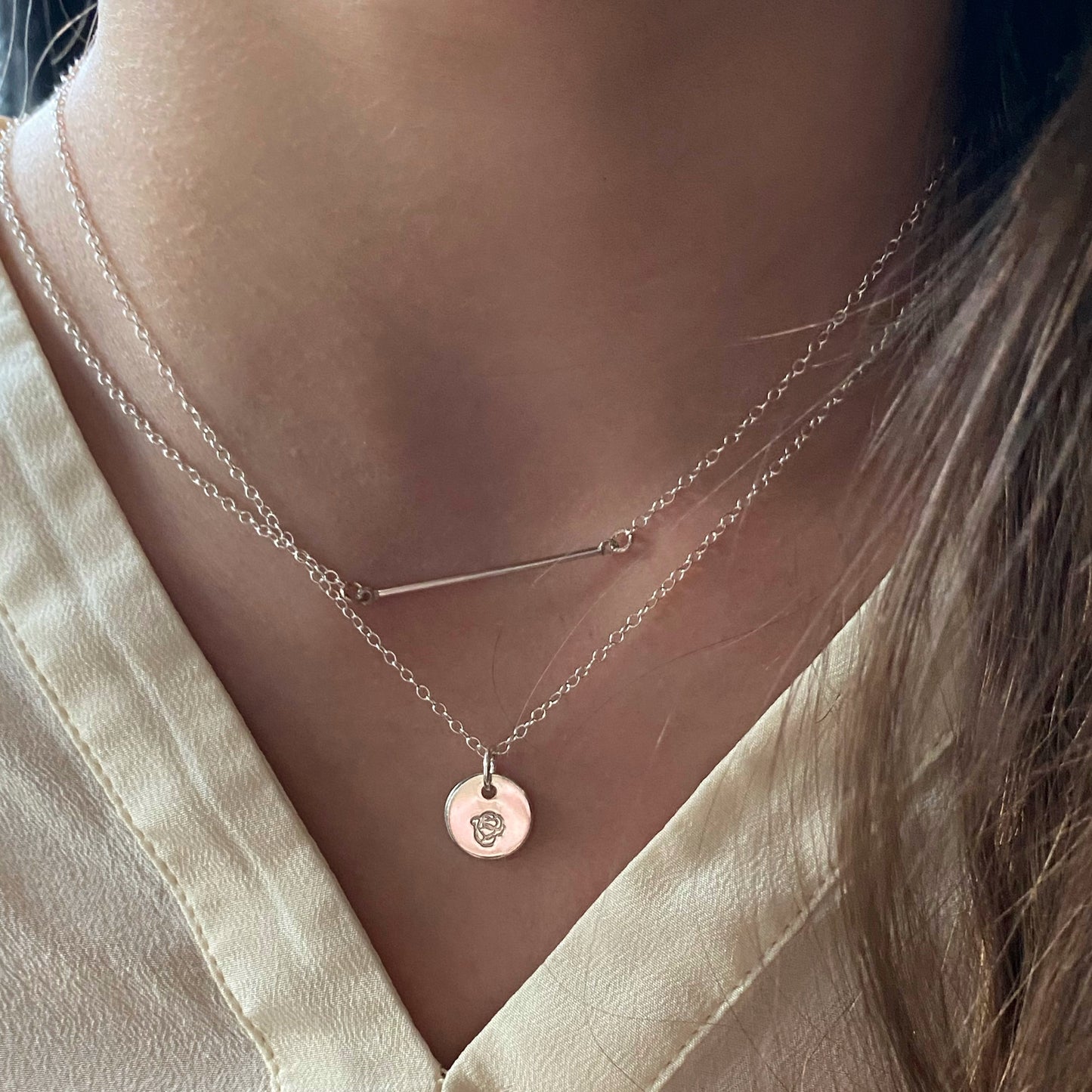 September- Morning Glory Birth Flower Necklace