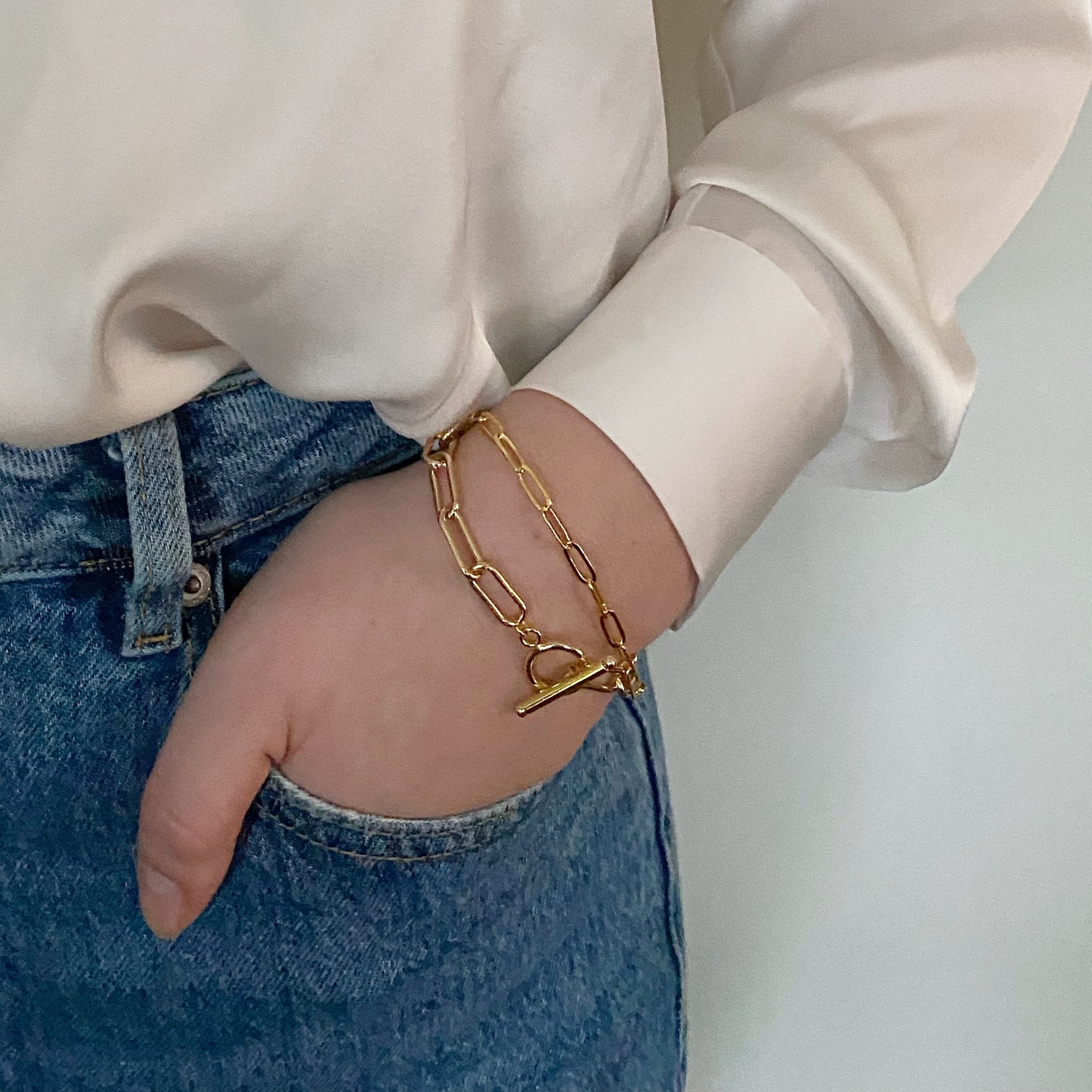 Stevie Bracelet | Paperclip Chain