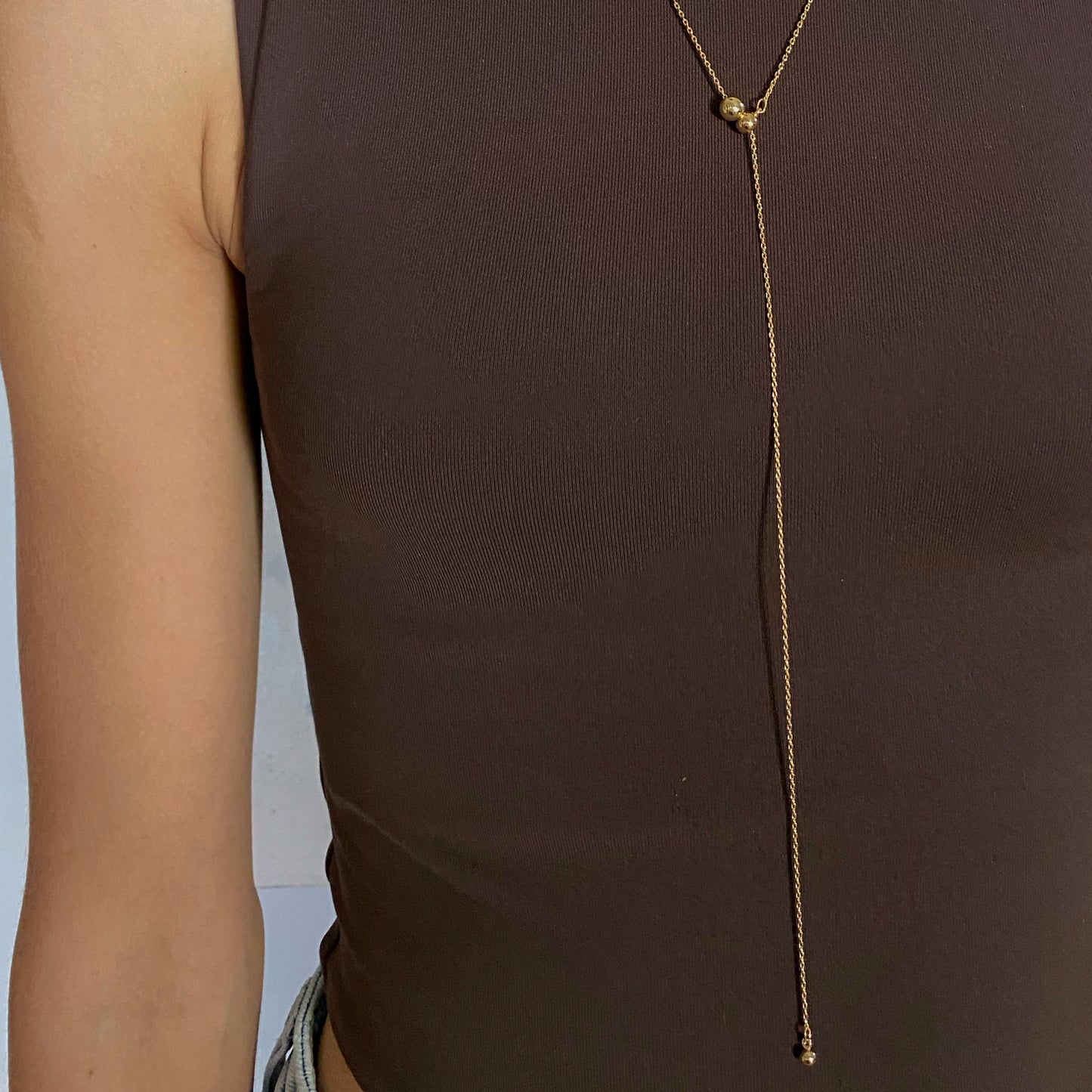Ginger Lariat/Choker Necklace