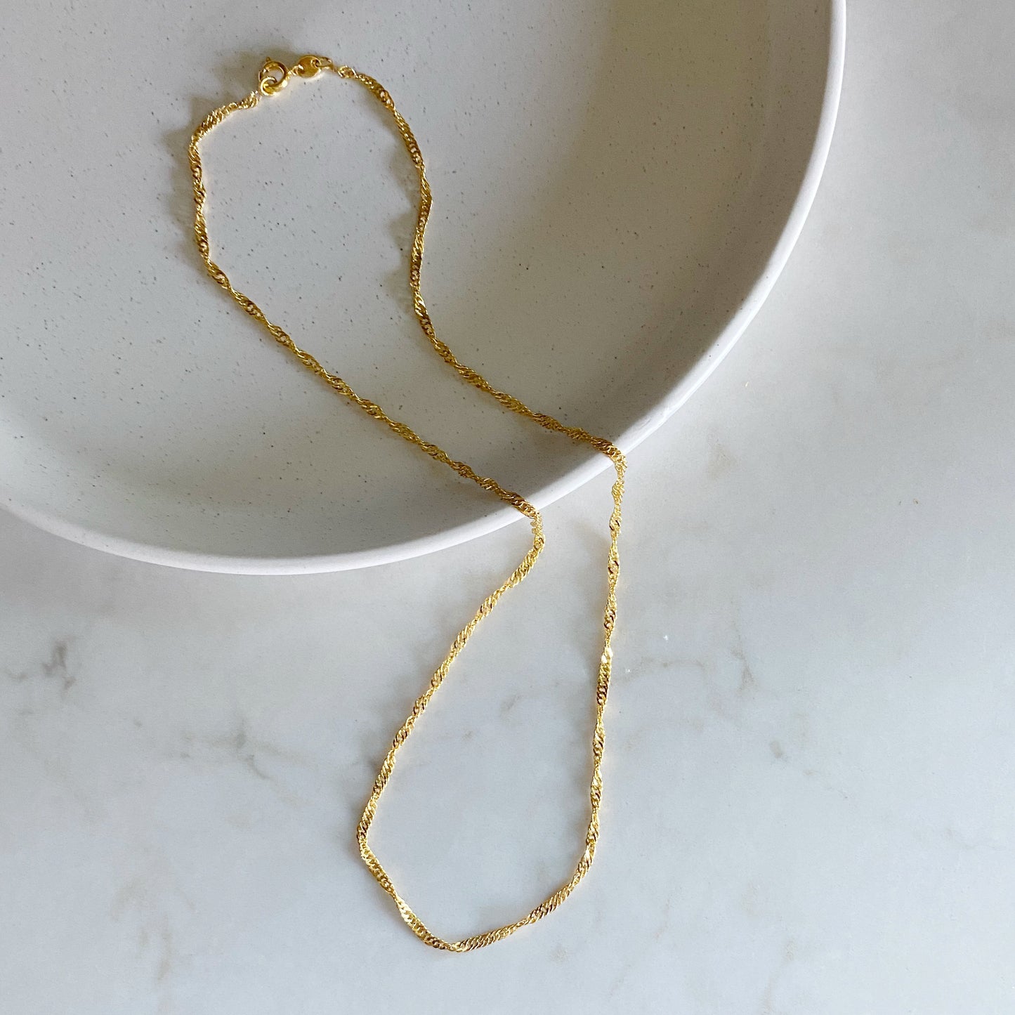 Rosa Chain | Delicate Twisted Chain Necklace