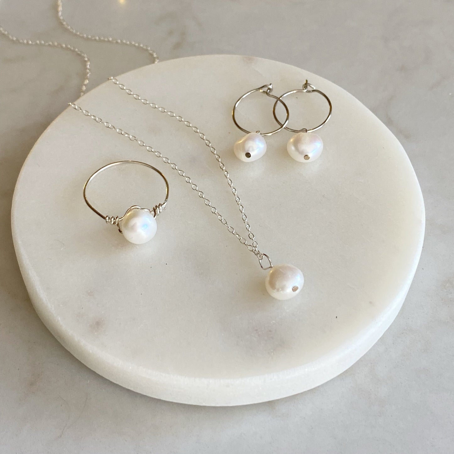 Snowball Pearl Necklace
