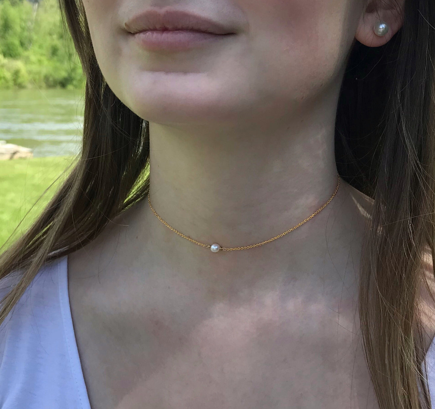 Pearl choker